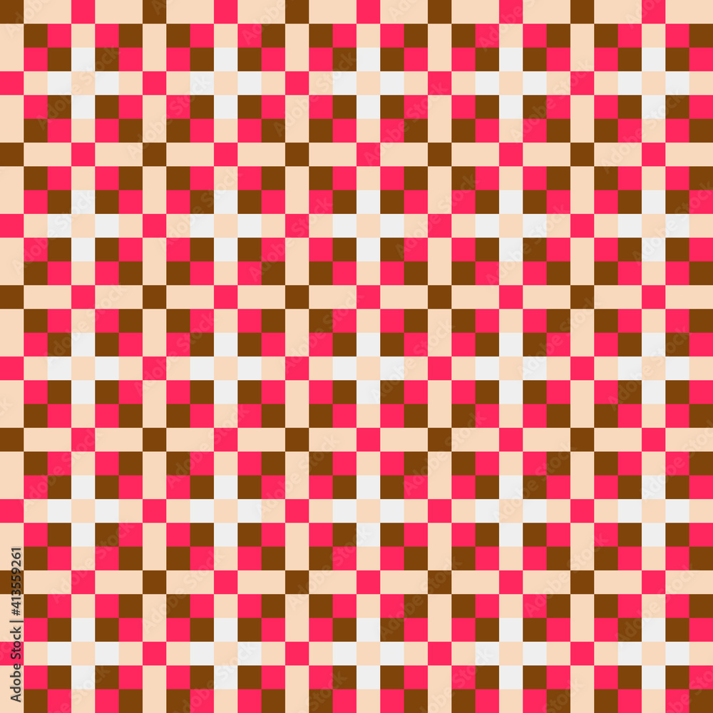 Fototapeta premium Abstract Cross Pattern generative computational art illustration