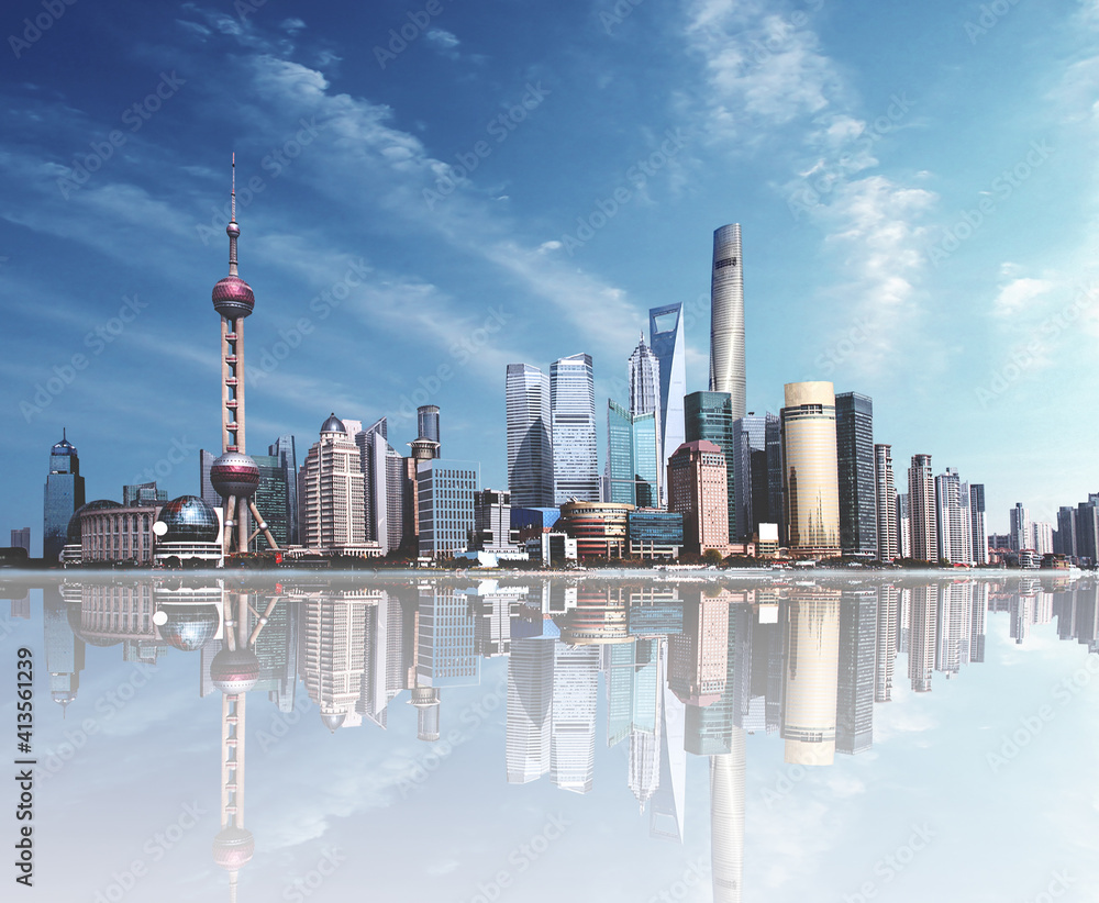 Fototapeta premium shanghai city view