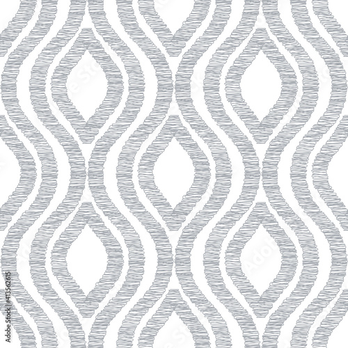 Abstract seamless pattern with hand drawn shapes