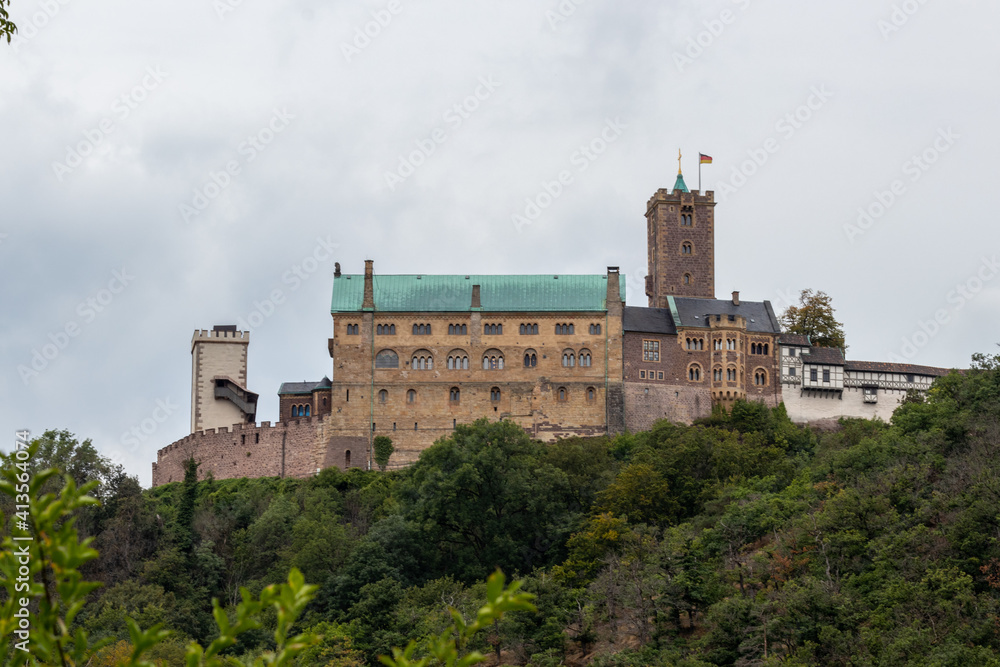 Scenic view on the Wartburg near Eisenach