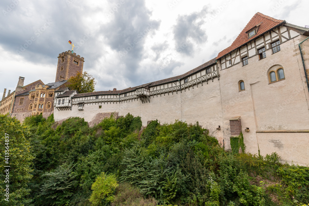 Scenic view on the Wartburg near Eisenach