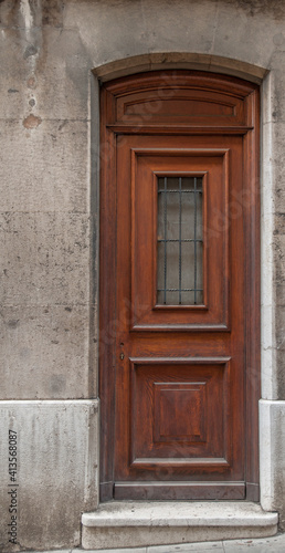 external wooden entrance doors to houses