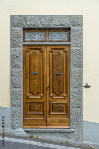 external wooden entrance doors to houses