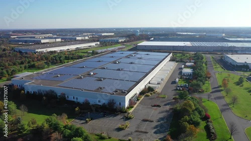 Orbit Shot of a Large Commercial Warehouse Part 4