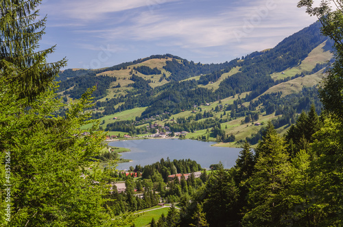 Schwarzsee, Lac noir, canton de Fribourg, Suisse 