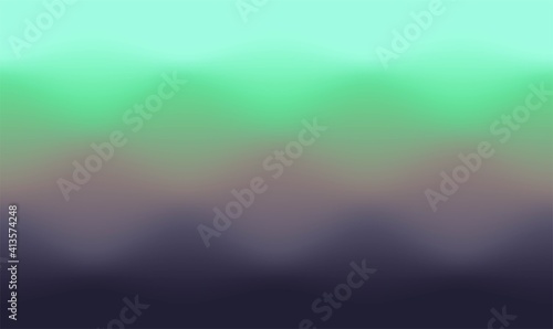 Abstract blurred gradient mesh background. Wave effect gradient colors. Colorful banner template or website landing page. Easily editable soft colored vector illustration. Wavy abstract background