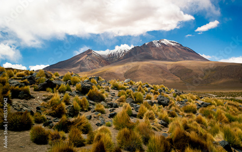 Breathtaking view from Cañapa Lake in Eduardo Avaroa National Reserve, Bolivia