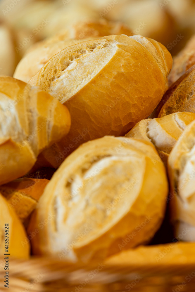 Bread in basket. Bread in basket.