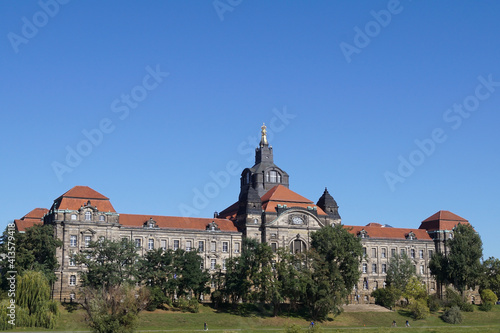 Tableau sur toile The Sächsische Staatskanzlei in Dresden