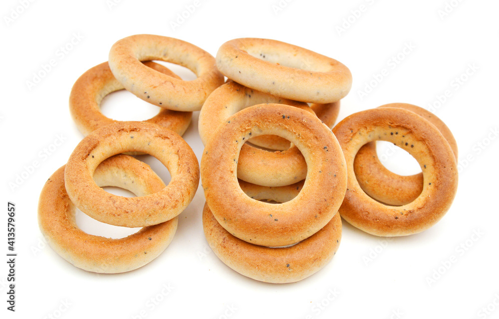 Bagels isolated on a white background