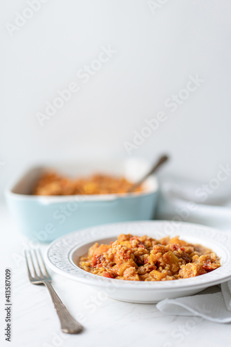 Coconut Red Lentil Curry, Butternut Squash and Carrots