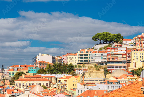 Canvas Print View of Lisbon from the observation point