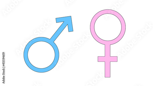 Männliches und Weibliches Geschlechtericon