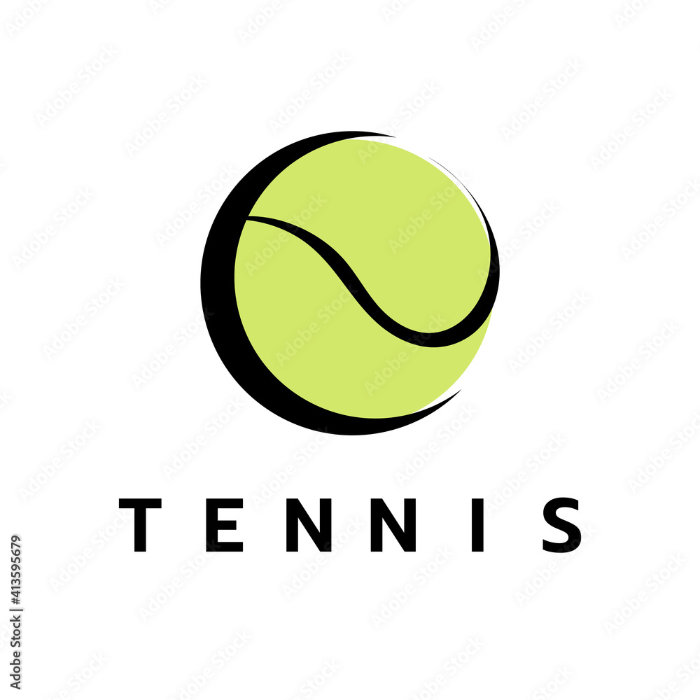 Tennis logo symbols  ,tennis ball Vector Illustration EPS 10