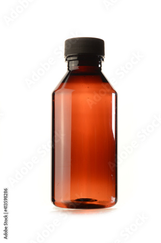Isolated Medicine Bottle