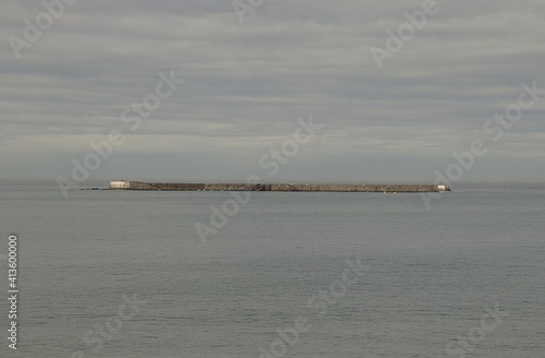 breakwater in the pays basque