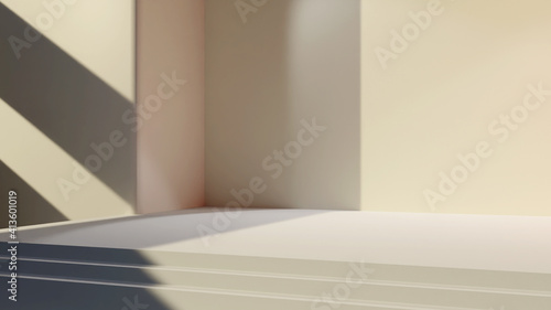 3d rendering podium for product placement