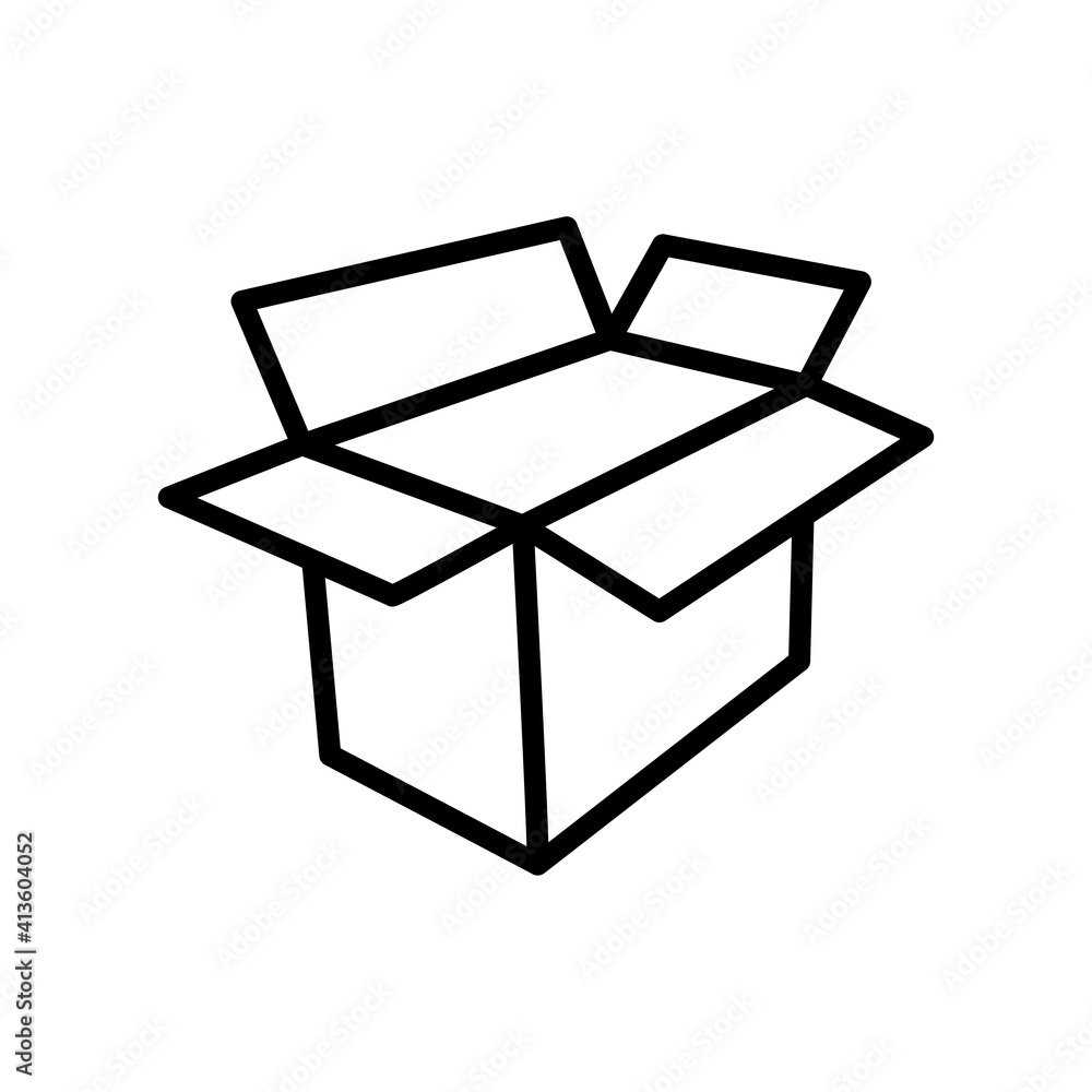 Box icon design vector template Box icon design vector template