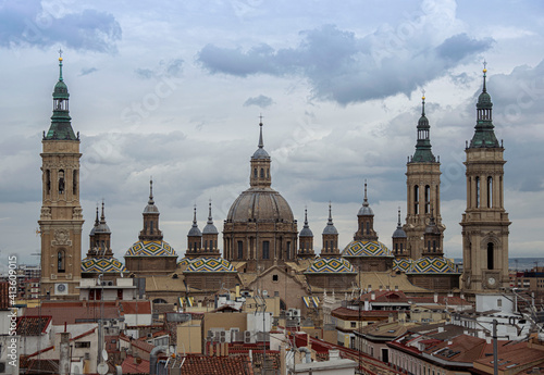 Towers of a Basilica between the houses