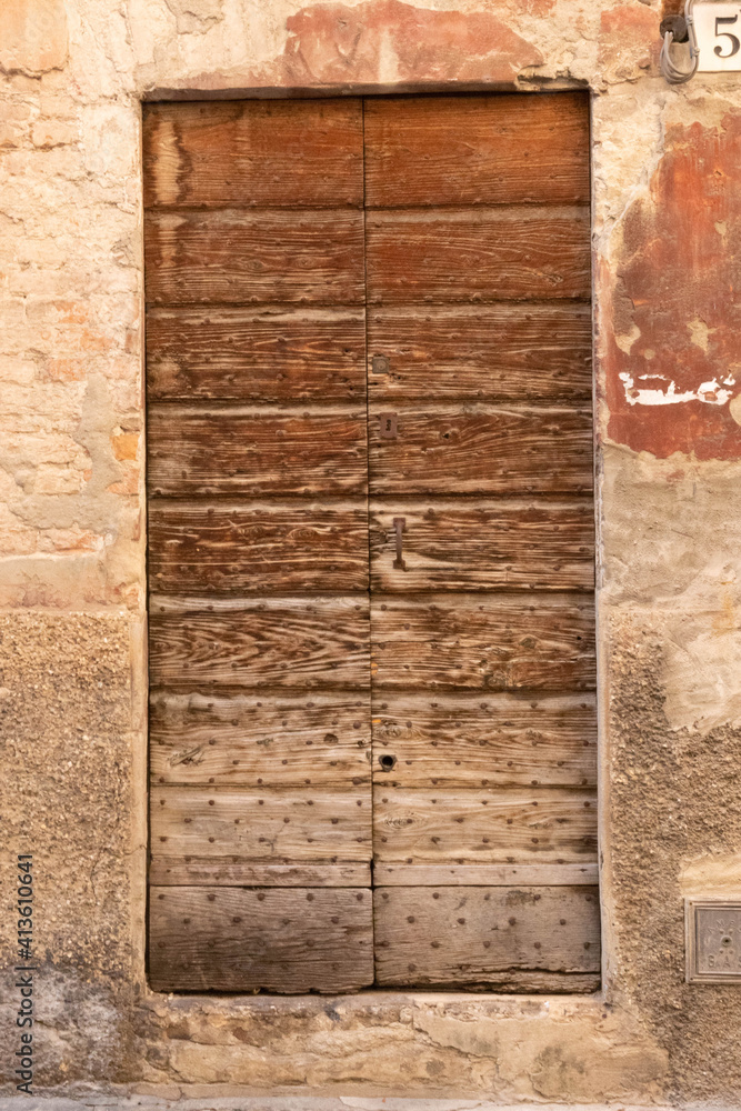 Historic door City of Parma, Italy 2019 Historic door City of Parma, Italy 2019