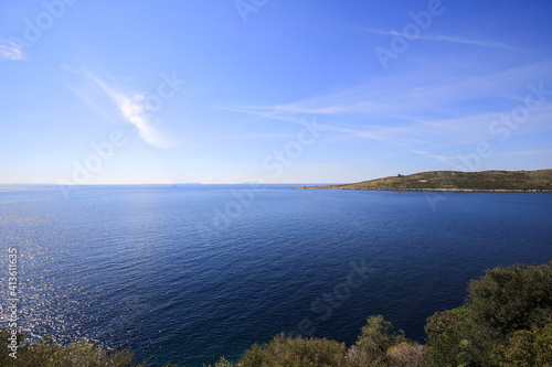 Beautiful sea view of the Ionian Sea