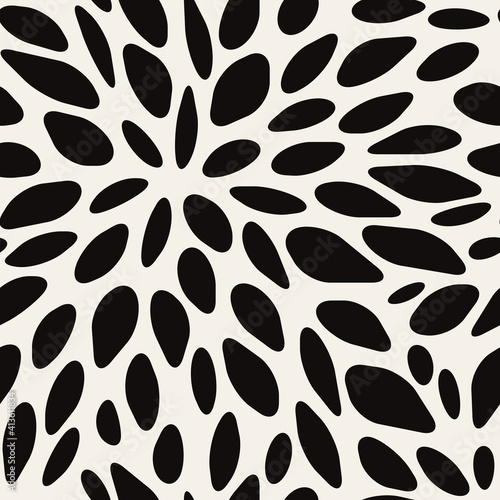 Vector seamless pattern. Modern floral texture. Stylish abstract background. Can be used as swatch for illustrator.