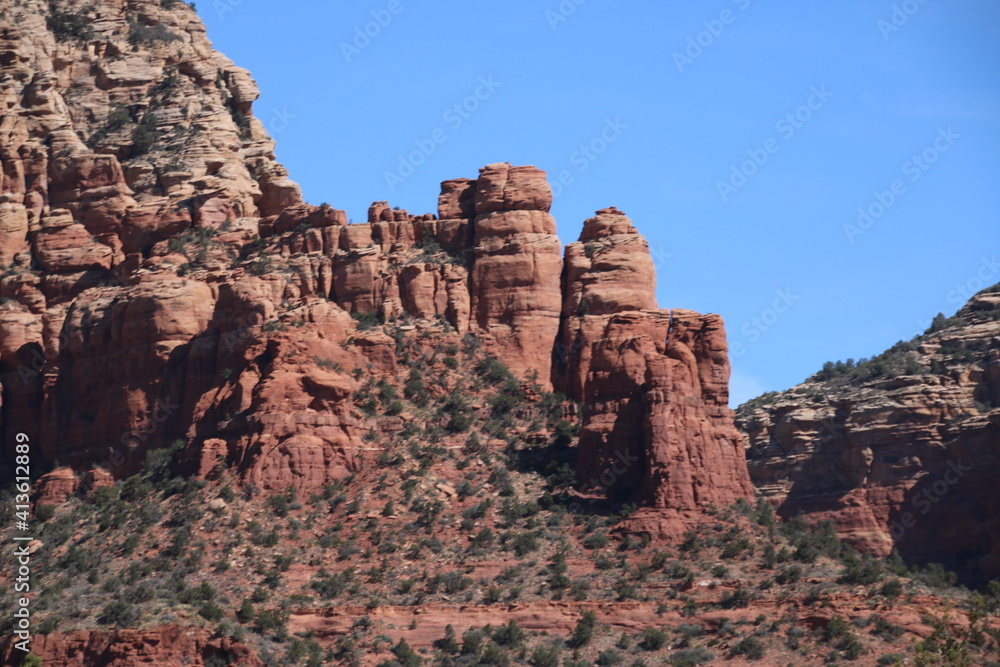 rock formation in the mountains 