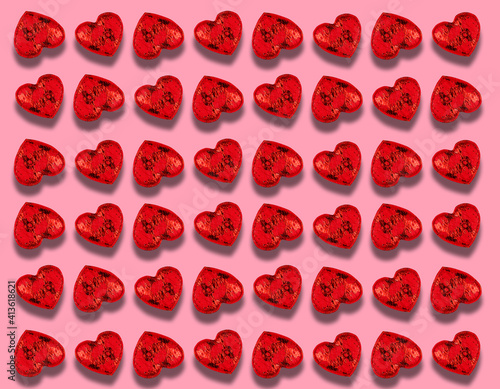 collage background of red hearts for valentine's day february 14 valentine's day