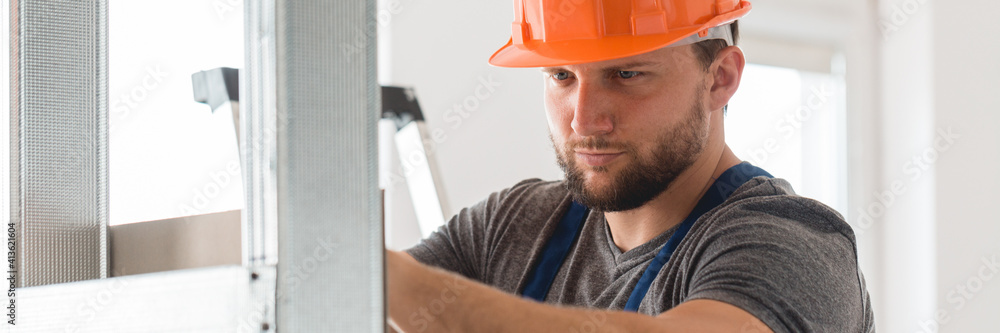 Man building a wall Man building a wall
