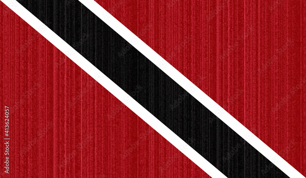Trinidad and Tobago vector grunge flag isolated on white background. Trinidad and Tobago vector grunge flag isolated on white background.