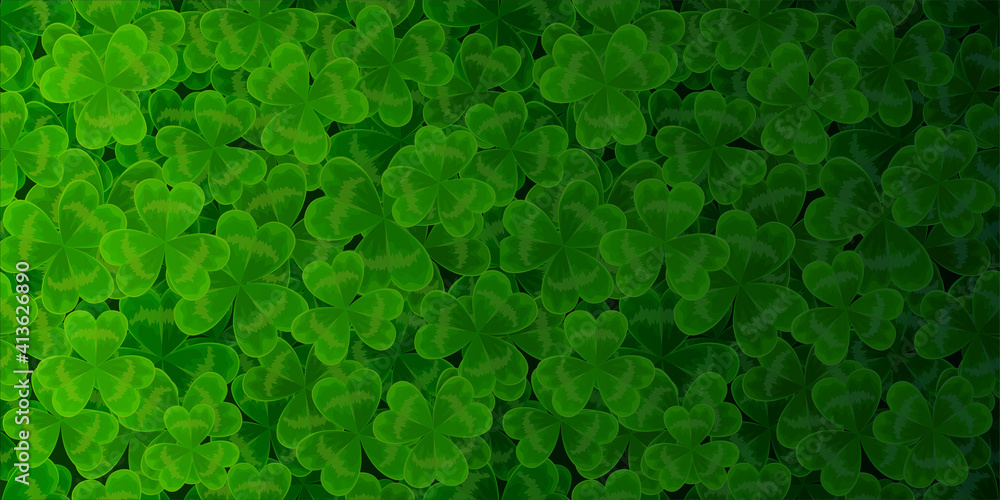 Green clover Shamrock. St. Patrick's day background Green clover Shamrock. St. Patrick's day background