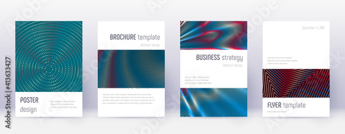 Black cover design template set. Orange abstract l