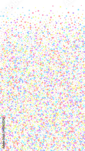 Festive splendid confetti. Celebration stars. Colo