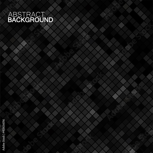 Abstract gray background of squares. Geometric texture. Halftone effect. Vector illustration. Eps 10