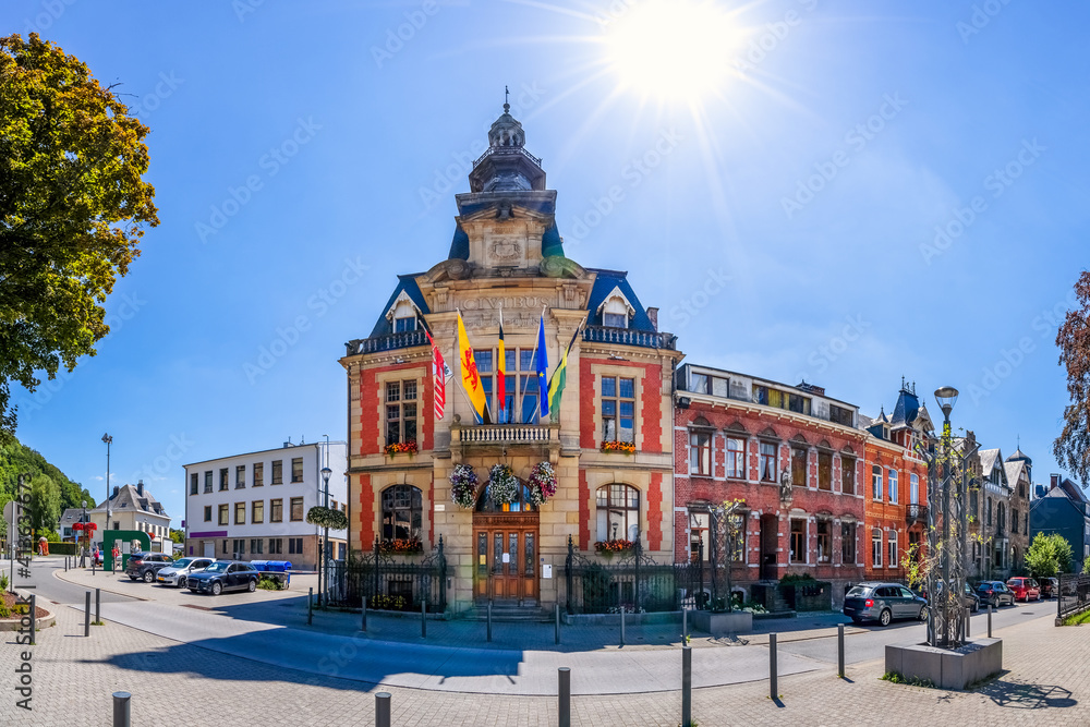 Rathaus, Malmedy, Belgien 
