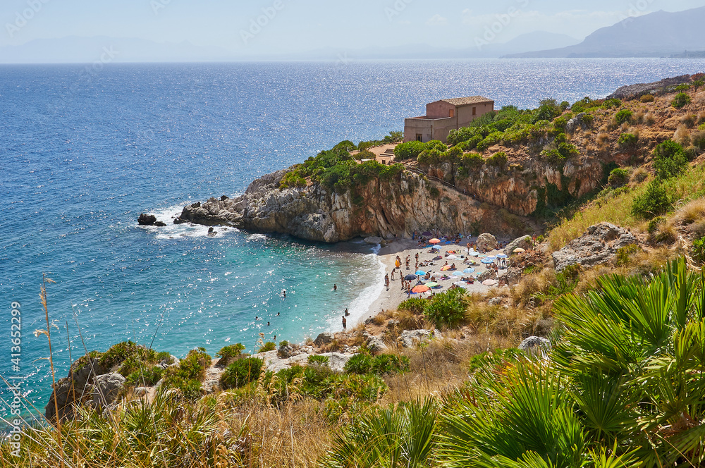 The Paradise Beach In Italy Perfect Transparent Turquoise Water White The Paradise Beach In Italy Perfect Transparent Turquoise Water White