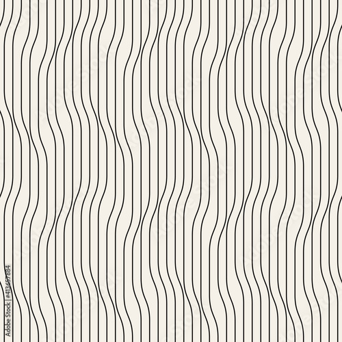 Seamless ripple pattern. Repeating vector texture. Wavy graphic background. Modern graphic design. Can be used as swatch for illustrator.