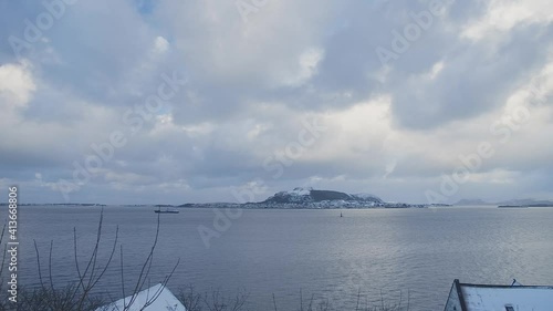 View from Aspøya, Ellingsøya Aalesund Norway. photo