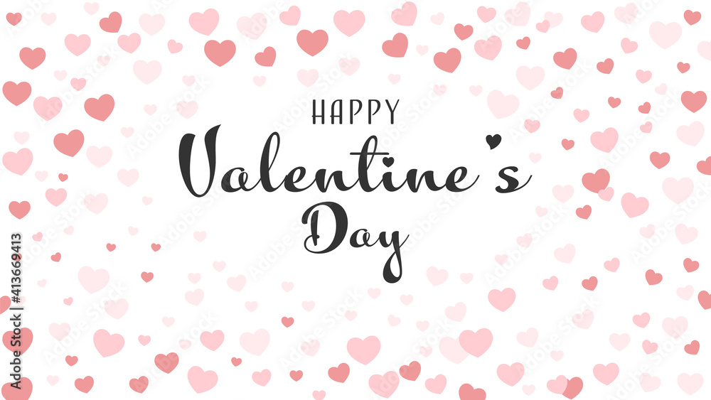 Happy Valentine's Day. Hearts are red background. Vector illustration of a postcard. Congratulations. Happy Valentine's Day. Hearts are red background. Vector illustration of a postcard. Congratulations.