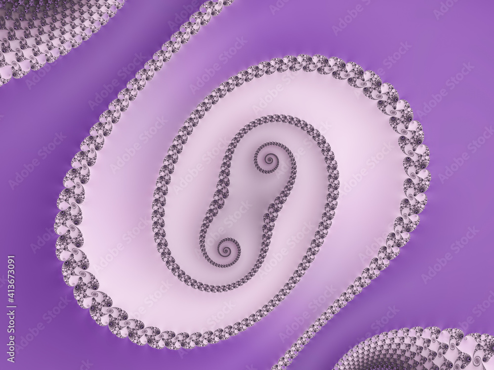 Abstract Fractal in Purple tones Abstract Fractal in Purple tones