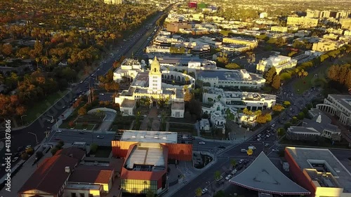 Beverly Hills California with Aerial of Beverly Hills City Hall photo