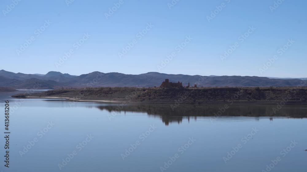 Panoramic view of the El Mansour Lake, near Ouarzazate, Morocco Panoramic view of the El Mansour Lake, near Ouarzazate, Morocco