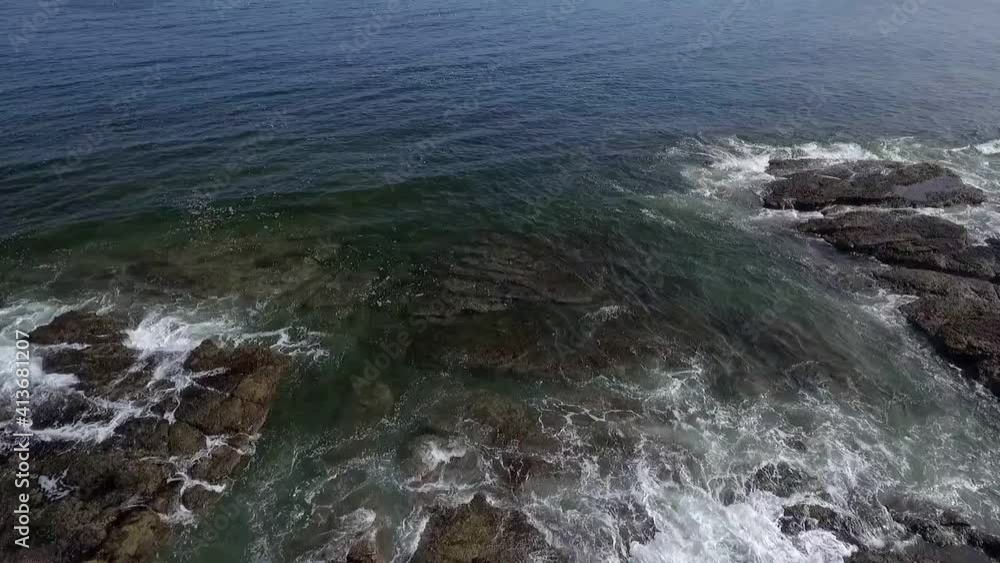 Sea and rocks of the pacific ocean from above Sea and rocks of the pacific ocean from above