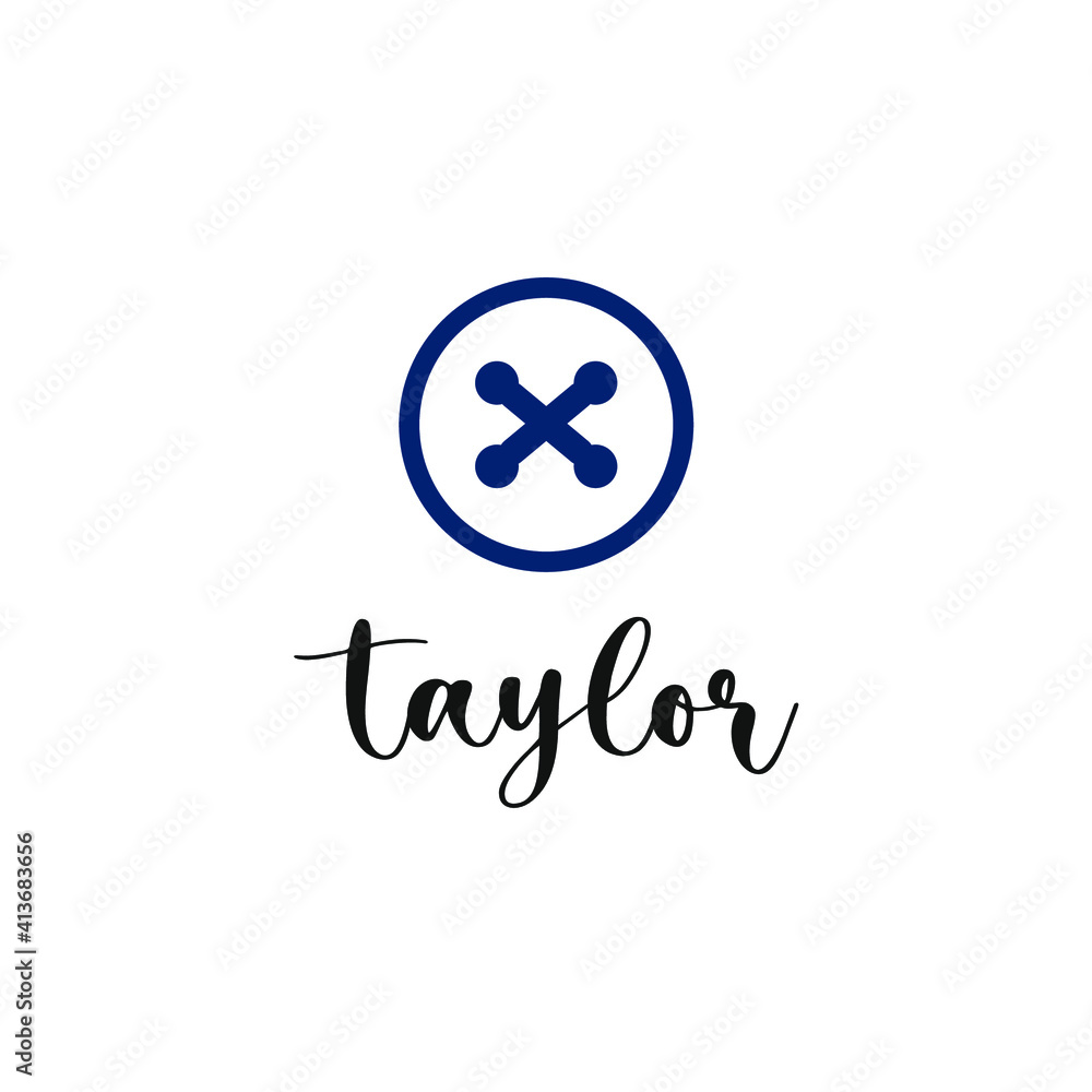 a picture of a shirt button and Taylor's sentence below it a picture of a shirt button and Taylor's sentence below it