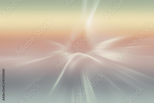 Abstract illustration of motion blur effect on grey and yellow gradient background