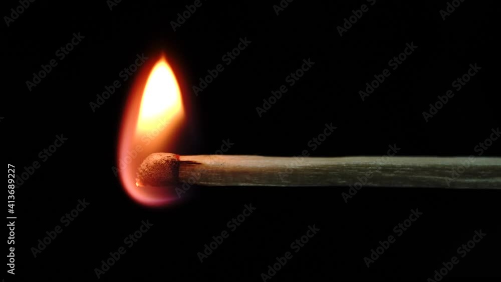 Slowmotion macro shots of matches being lit and running out creating different shapes. Slowmotion macro shots of matches being lit and running out creating different shapes.