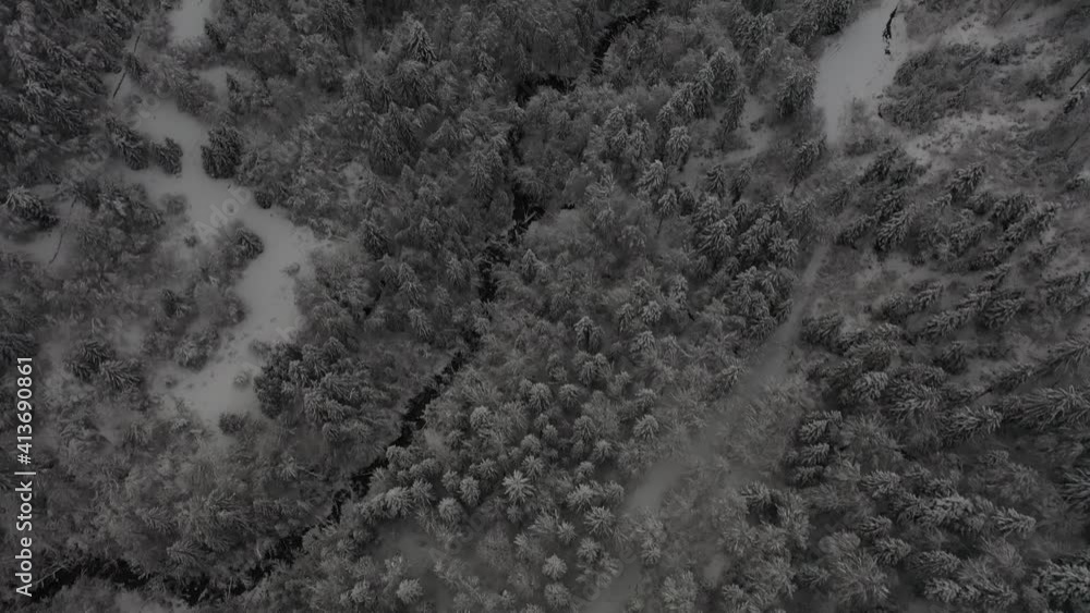 revealing shot of a snowy village in the French Alpes revealing shot of a snowy village in the French Alpes
