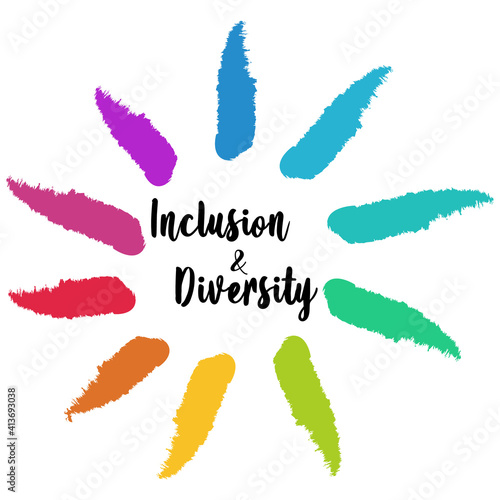 Inclusion and diversity infographic vector set	