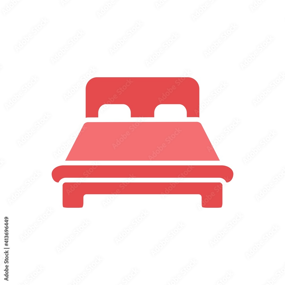 Bed,Hotel Flat Icon Vector Logo Template Illustration Bed,Hotel Flat Icon Vector Logo Template Illustration