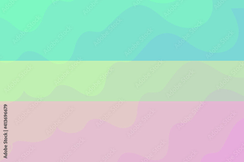 Colorful pastel abstract background with waves